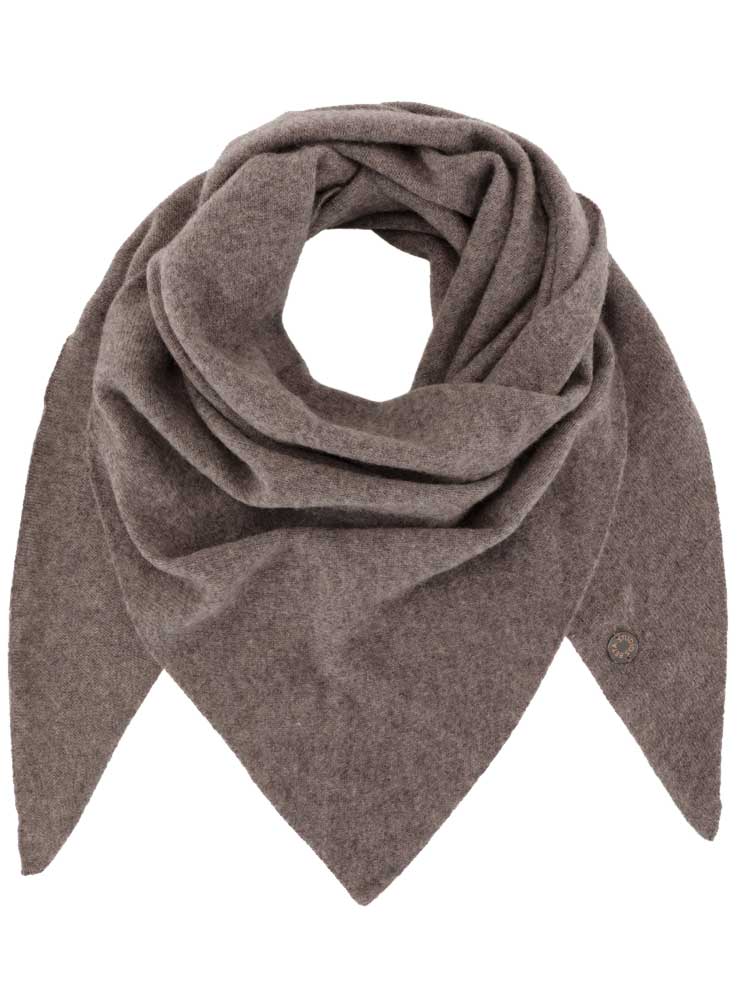 BETA STUDIOS TRIANGLE SCARF mole CASHMERE