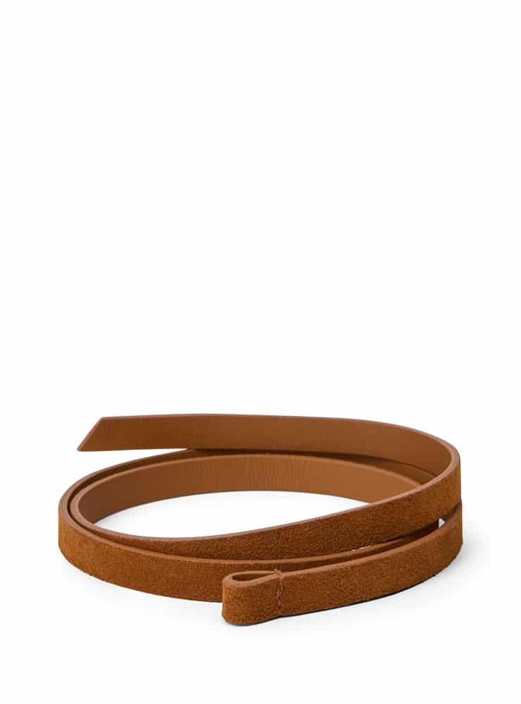 Infinito 2012 Lili waist belt suede cognac