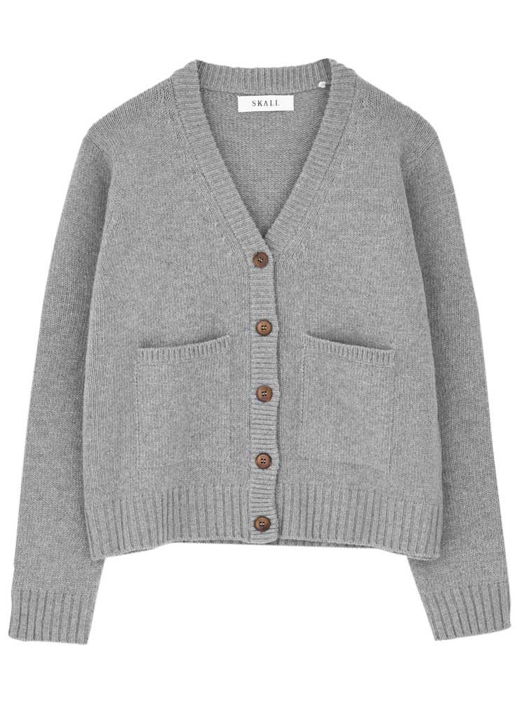 SKALL STUDIO BETI CARDIGAN GREY MELANGE