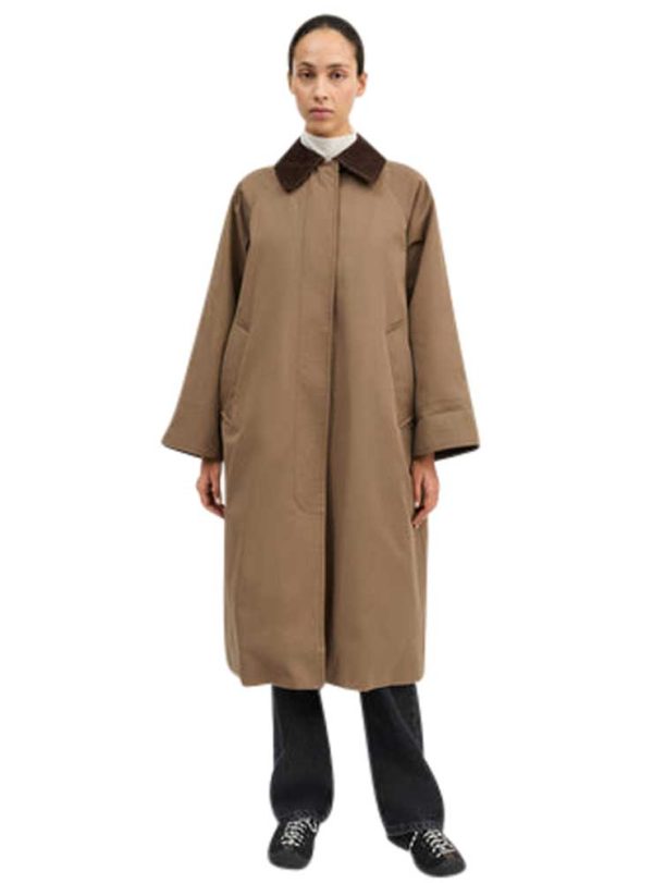 Skall Studio Gaby coat taupe brown