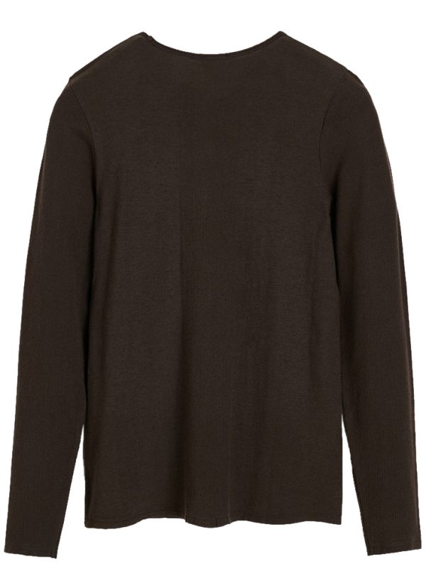 Aiayu Gentle Long Sleeve Dark Brown