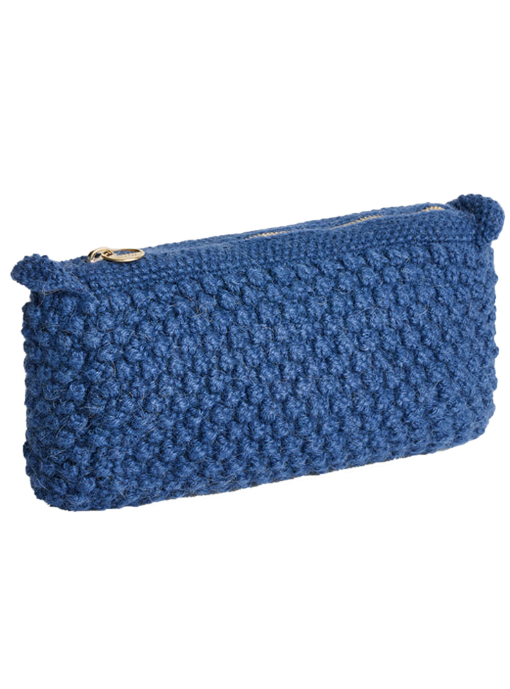 Aiayu Helen classic clutch marine