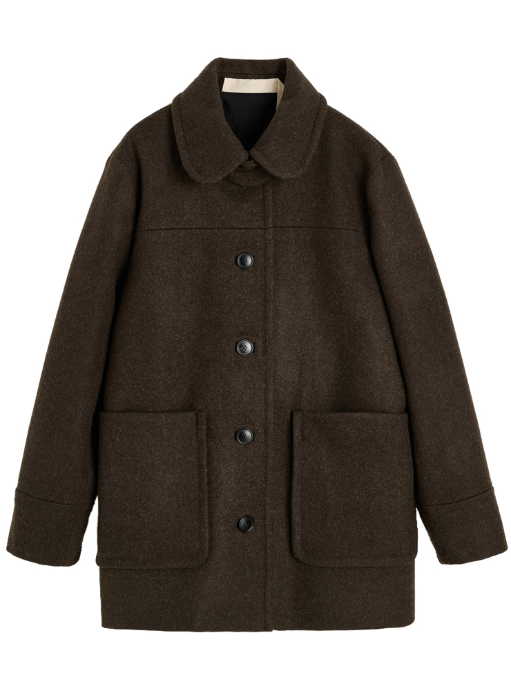 Aiayu Jamie Jacket Loden Pure Dark Brown