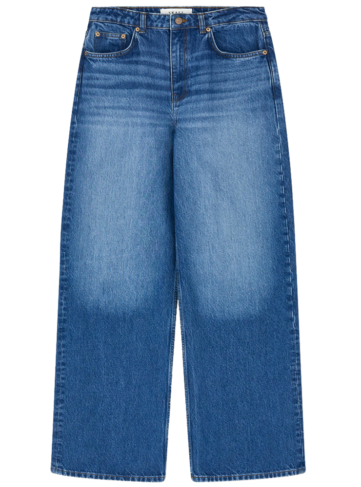Skall Willow wide jeans Vintage washed blue