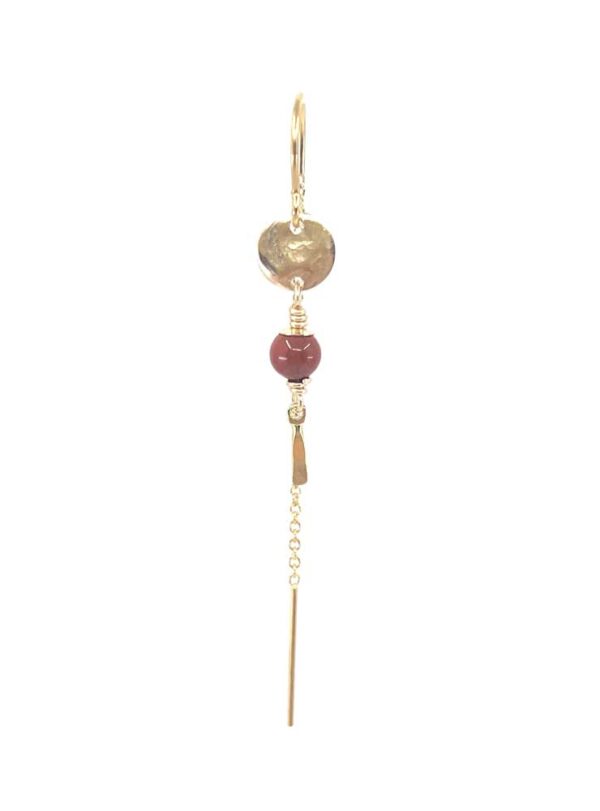 LELEAH CELESTINE red JASPER ØRERING
