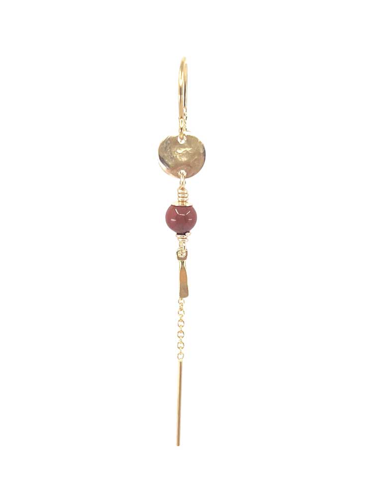 LELEAH CELESTINE red JASPER ØRERING