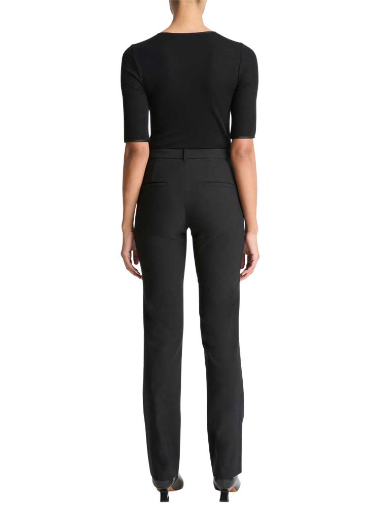 Vince Cotton-Blend Slim Cigarette Pant black