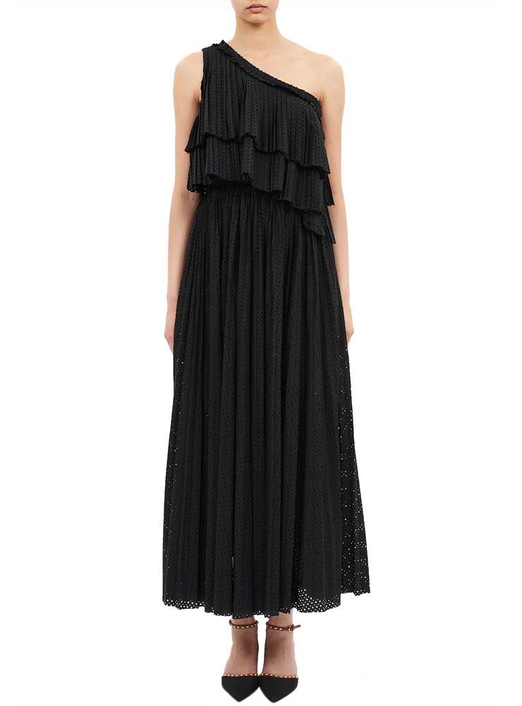 Ulla Johnson Agneta One Shoulder Dress black
