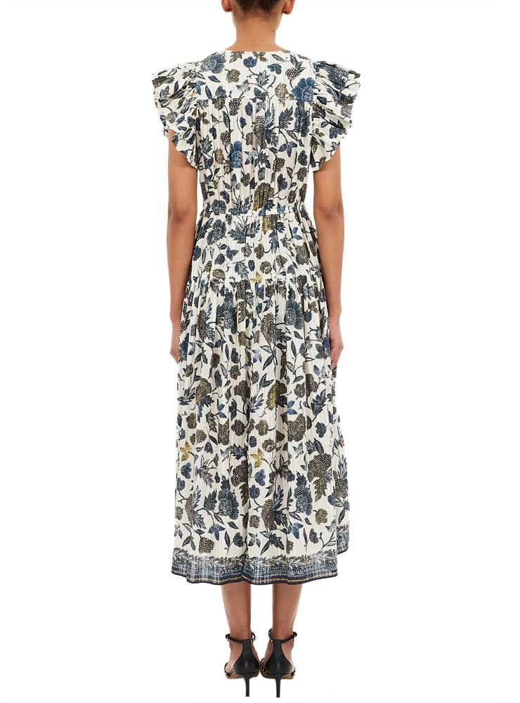Ulla Johnson Kairi Flutter Dress porcelain