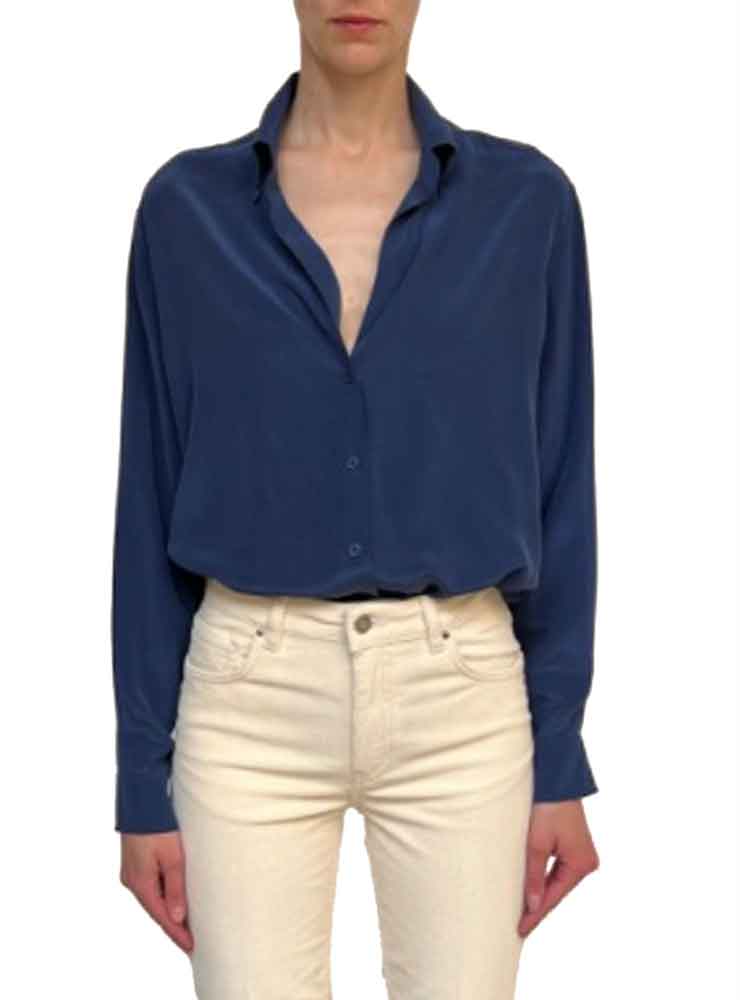 VANESSA BRUNO DRUYAT encre SILKESKJORTE