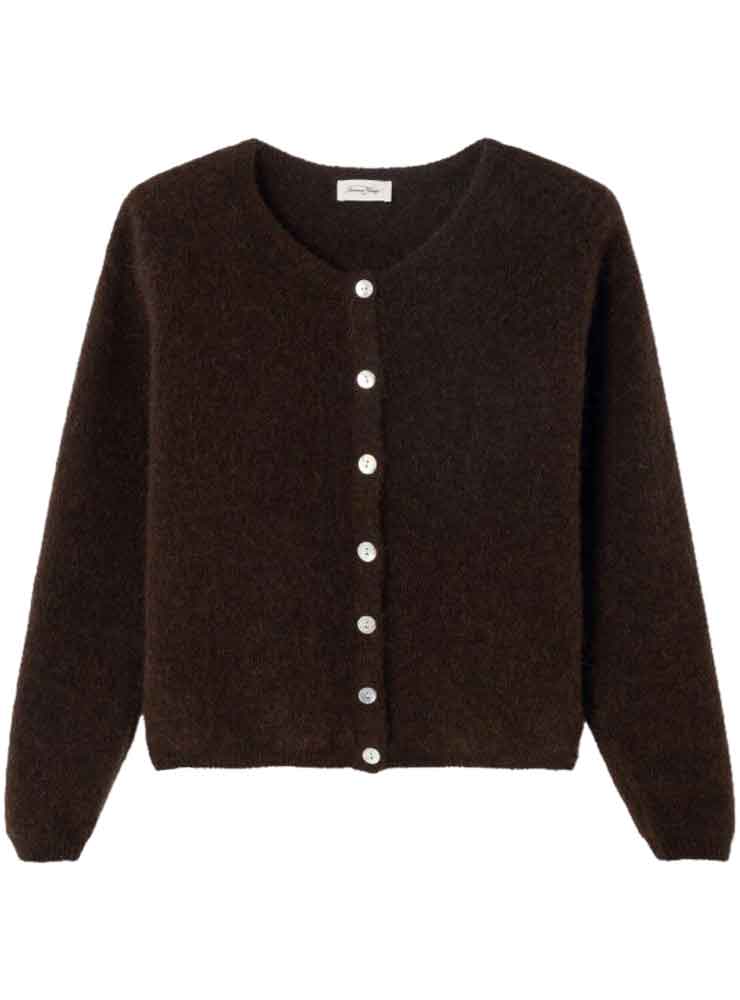 american vintage vito19e coffee melange cardigan