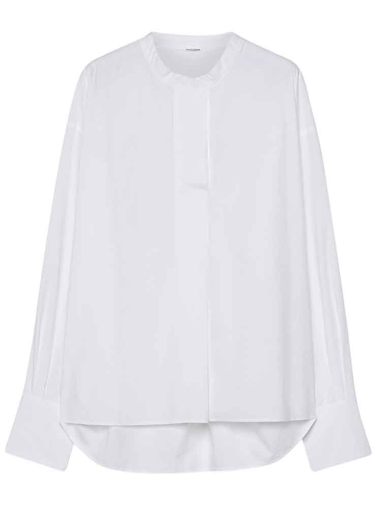 Pomandere skjorte hvid lang ærme