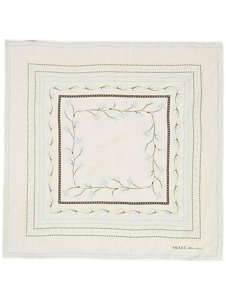 Skall studio floral scarf off white