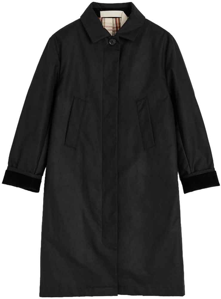 Aiayu Noor coat oilskin black