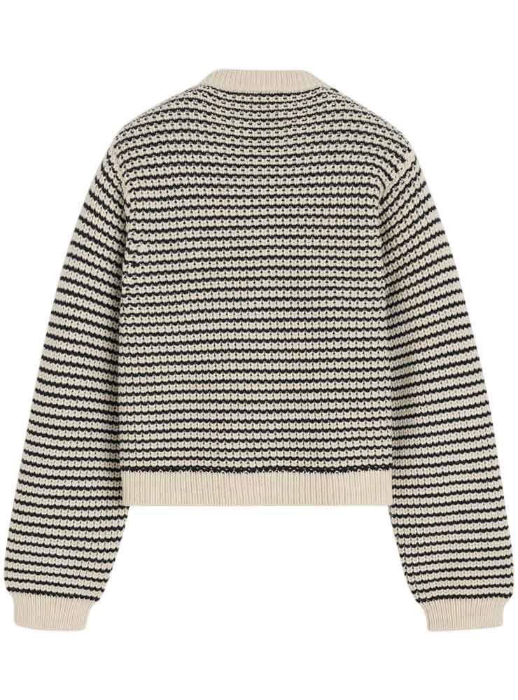 Aiayu Shiva cardigan highland wool Mix Black Navy