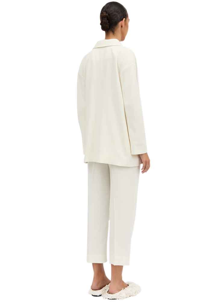 MKDT Studio josetta crep ivory blazer