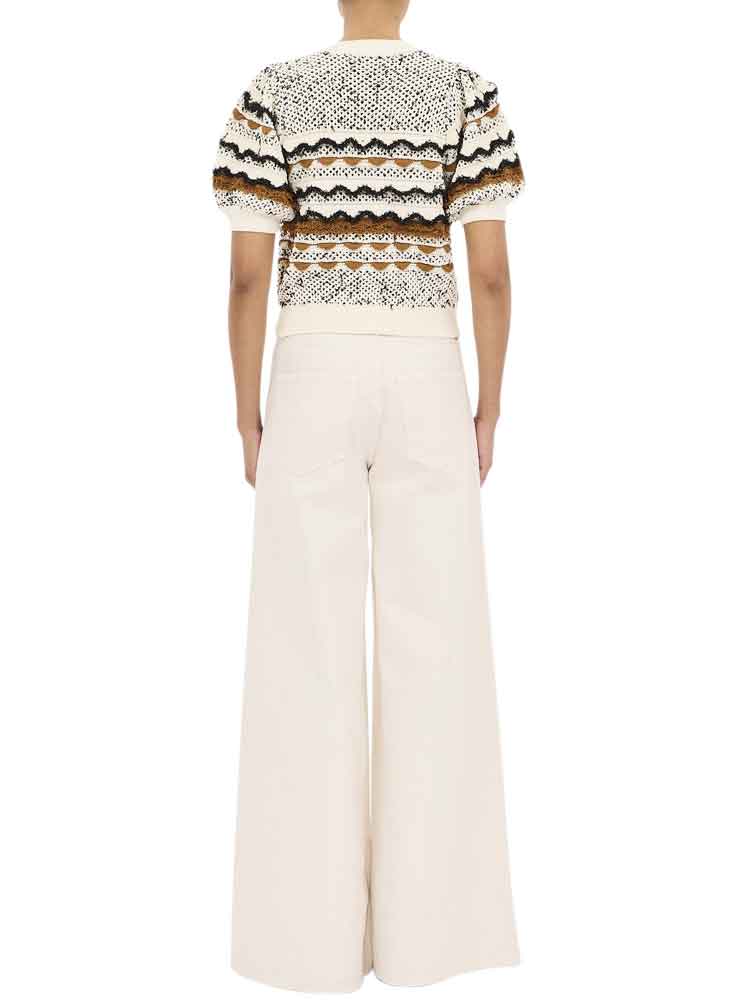 Ulla johnson andira short sleeve top scallop