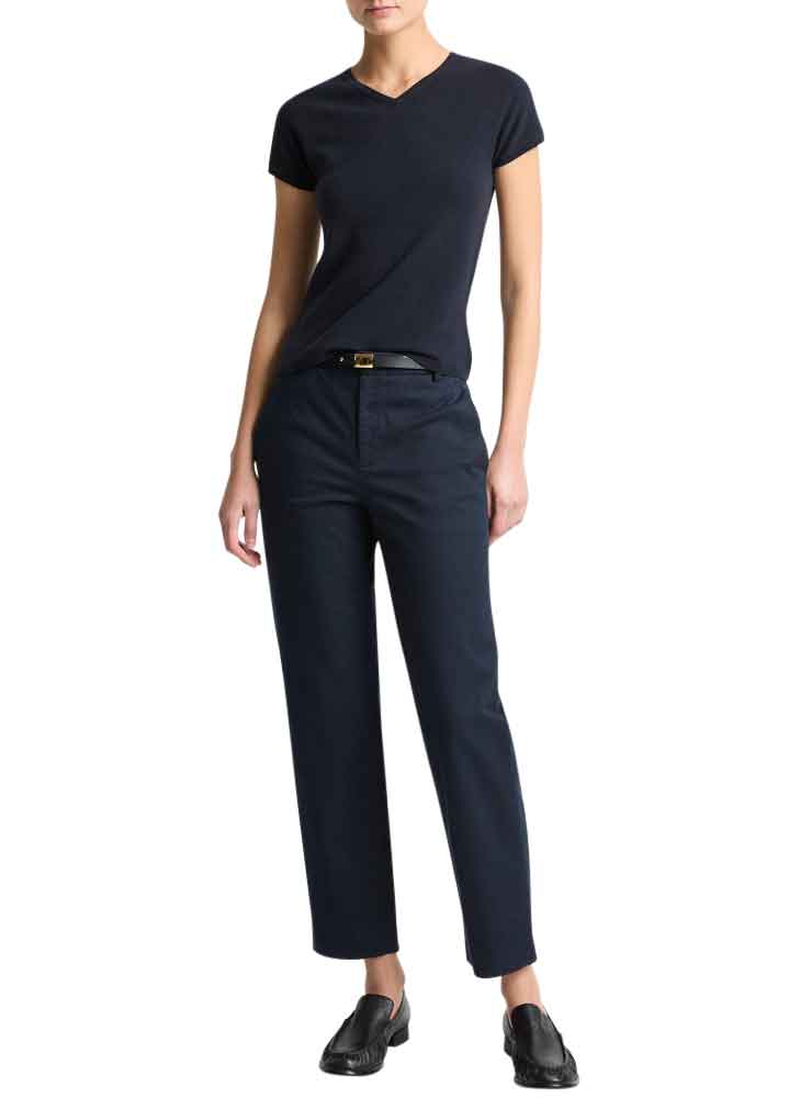 VINCE AVERY STRETCH COTTON CHINO PANT Coastal Blue