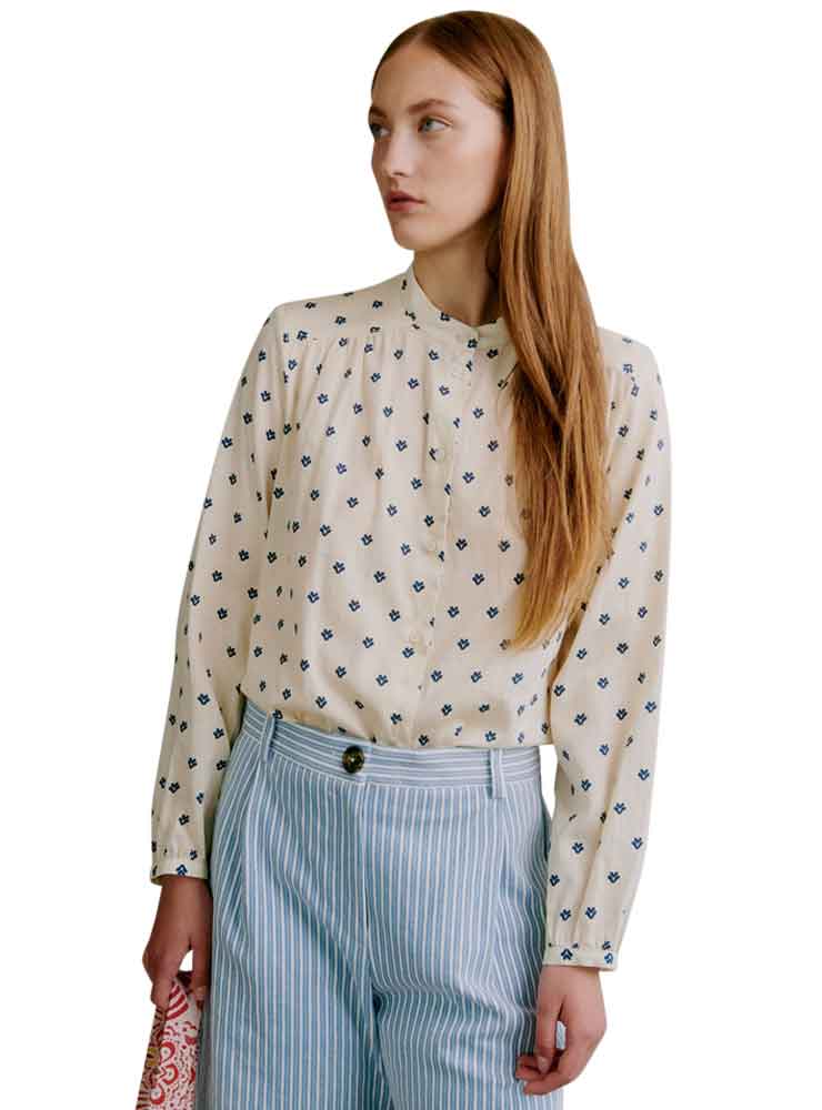 Apof NICOLE SKJORTE FLEUIRETTE CREAM