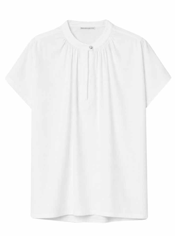 Pomandere top white short sleeve