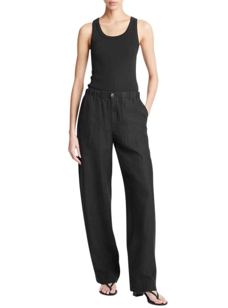 Vince Hemp Low-Rise Utility Pant black