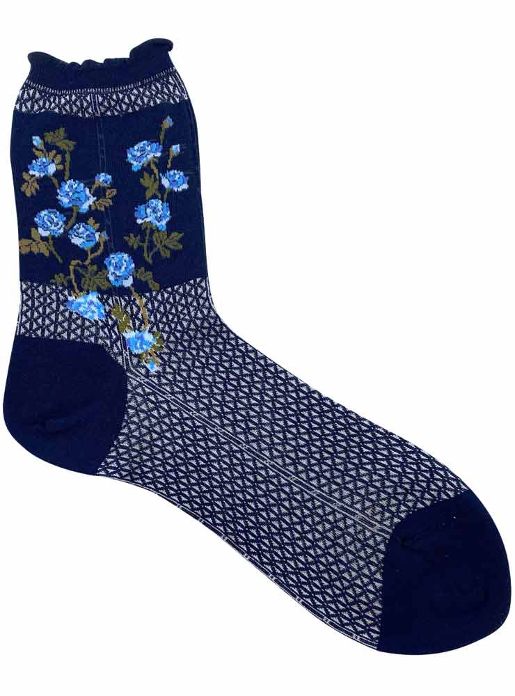 ANTIPAST AM 812 FLOWERS ON BASKET navy