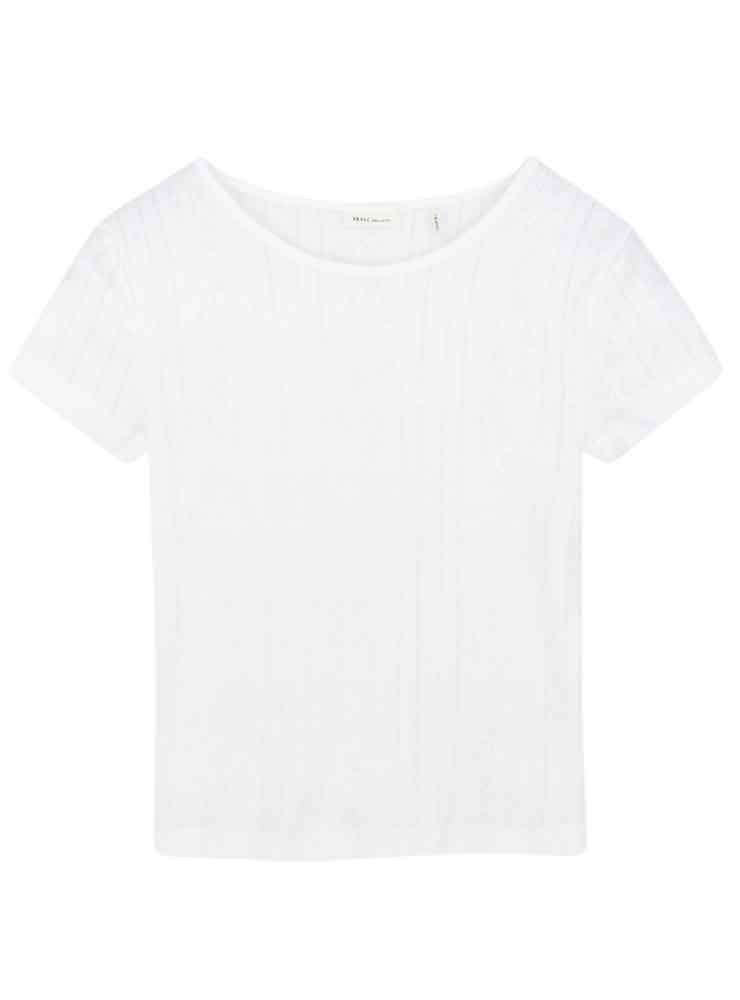 Skall studio Anna cap sleeve tee white