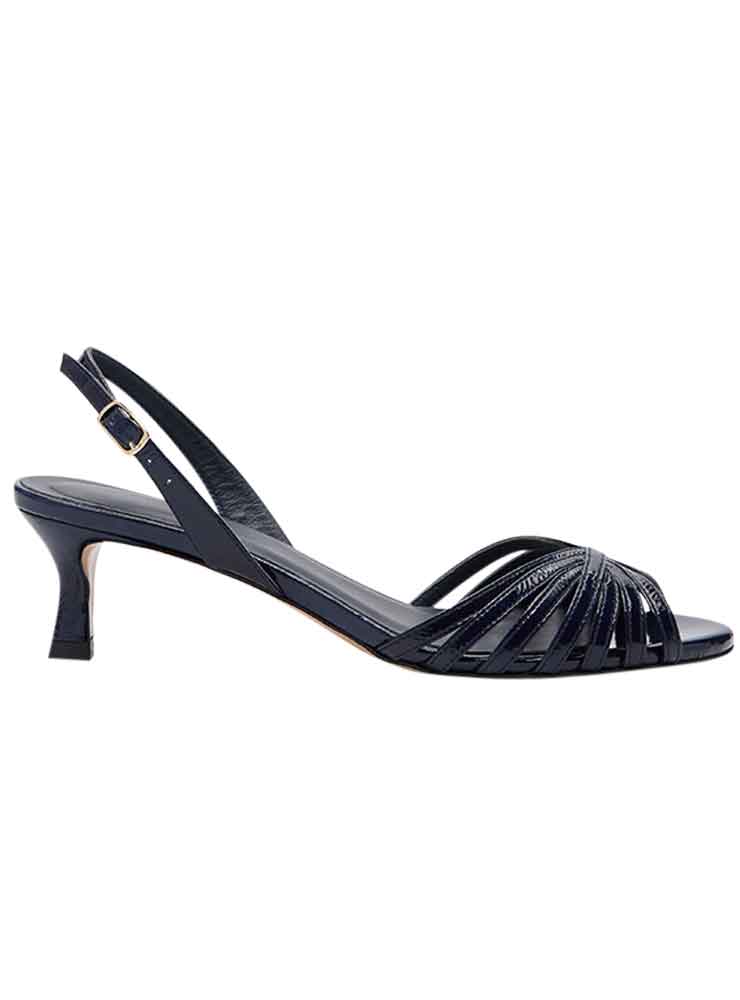 Rivecour 460 patent leather heeled sandals navy