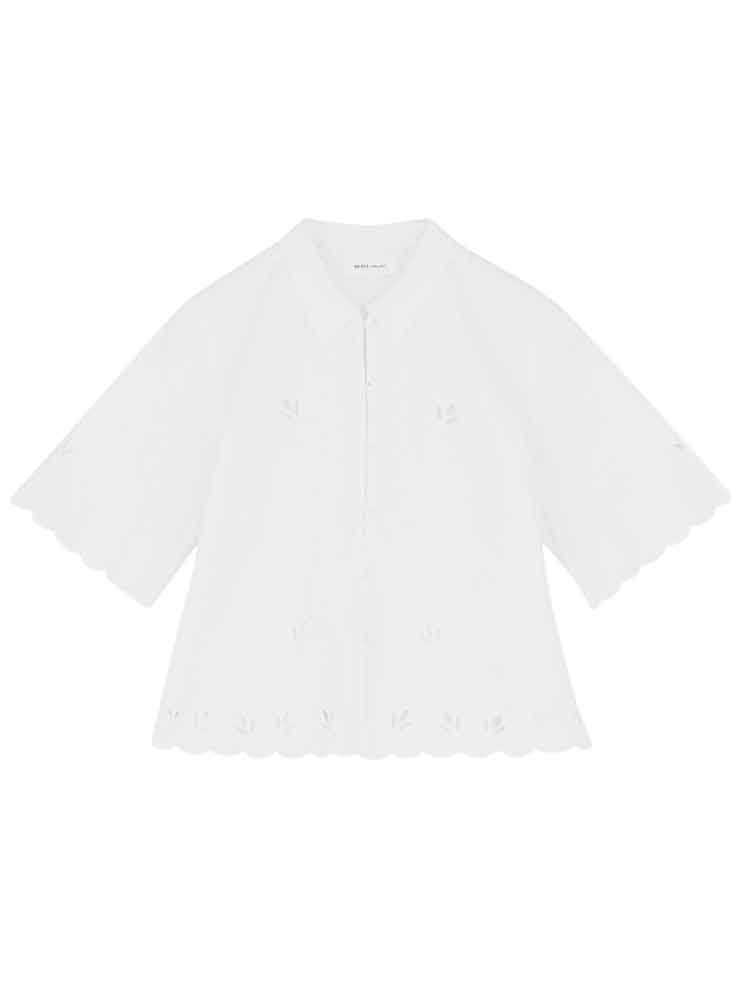 skall Studio Fleurie shirt optic white