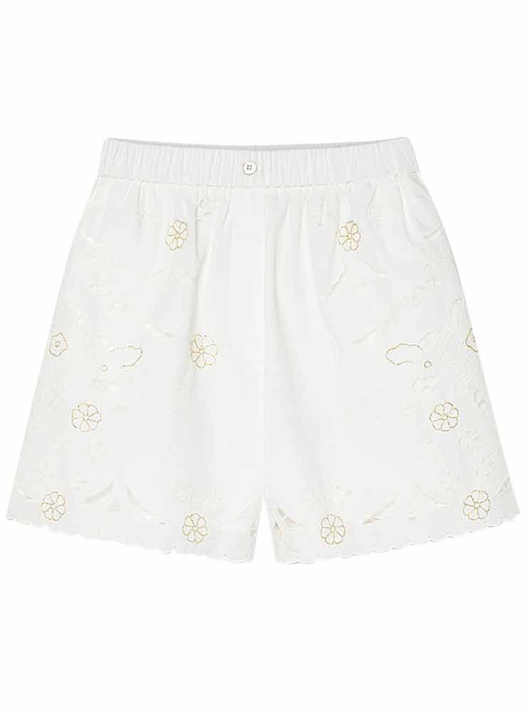 Forte Forte 14845 crystal poplin shorts