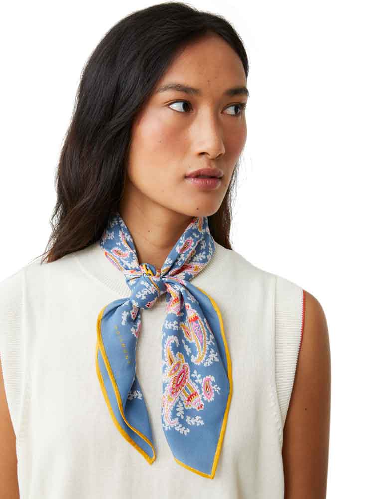 Moismont HUMMINGBIRD SCARF NO. 763 INDIGO