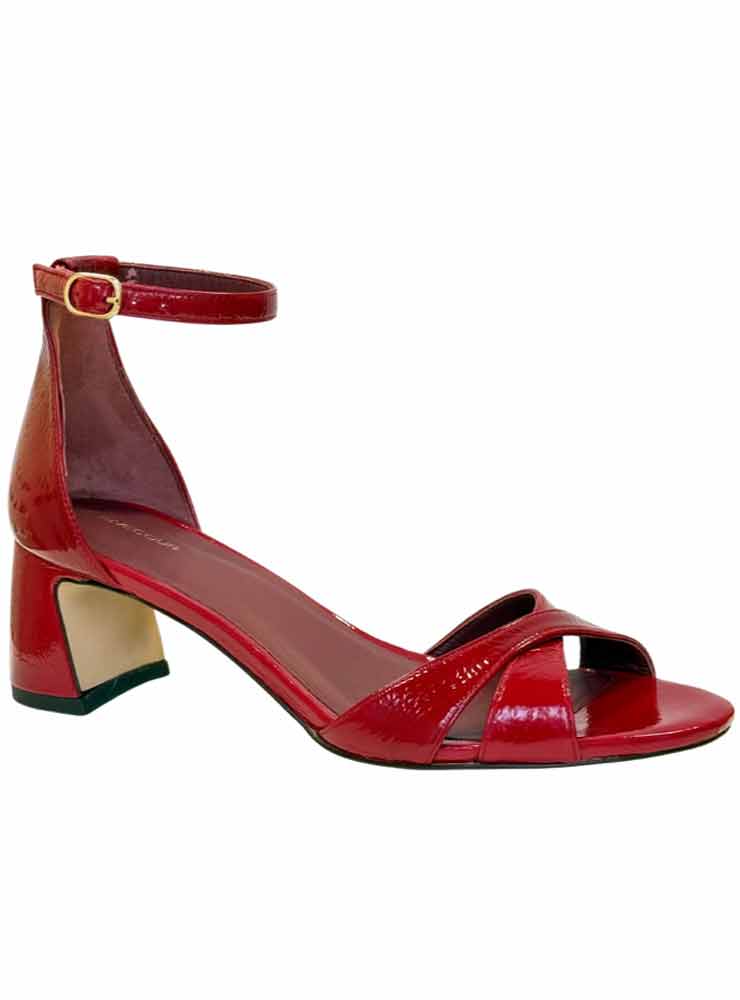 Rivecour 595 patent leather cherry red