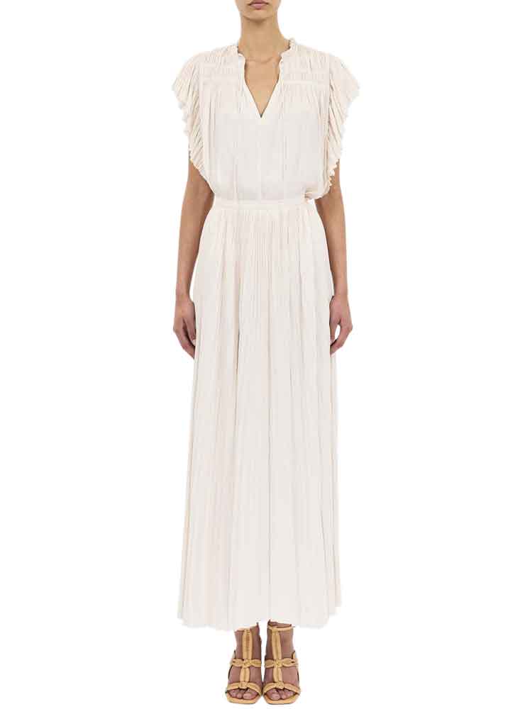 Ulla Johnson lulu pleated long skirt cowrie