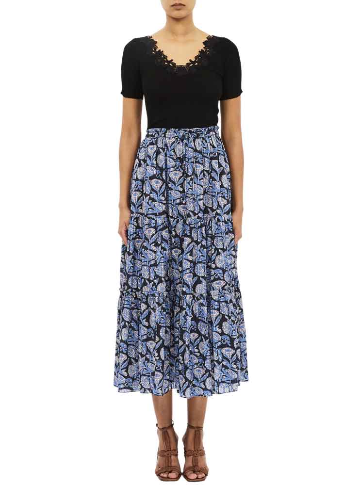 ulla johnson Nessa Midi Skirt zinnia