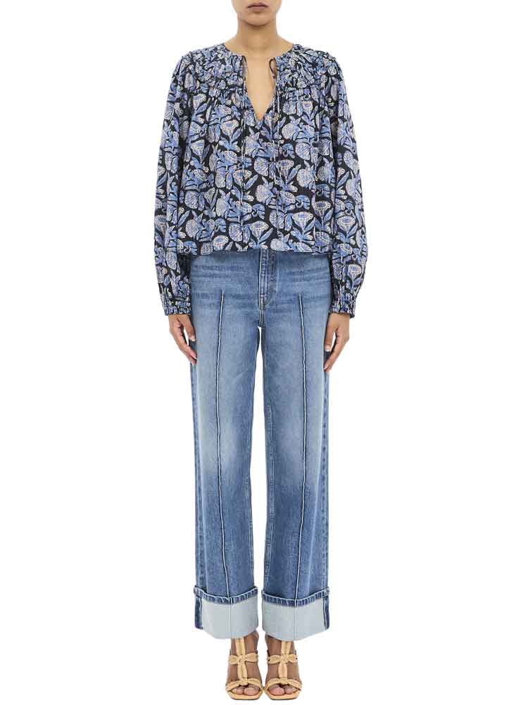 Ulla Johnson florelle cotton blouse zinnia