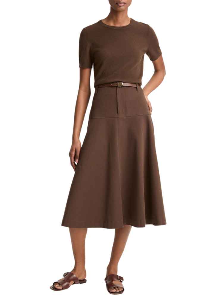 Vince Twill Utility Full Skirt Willow
