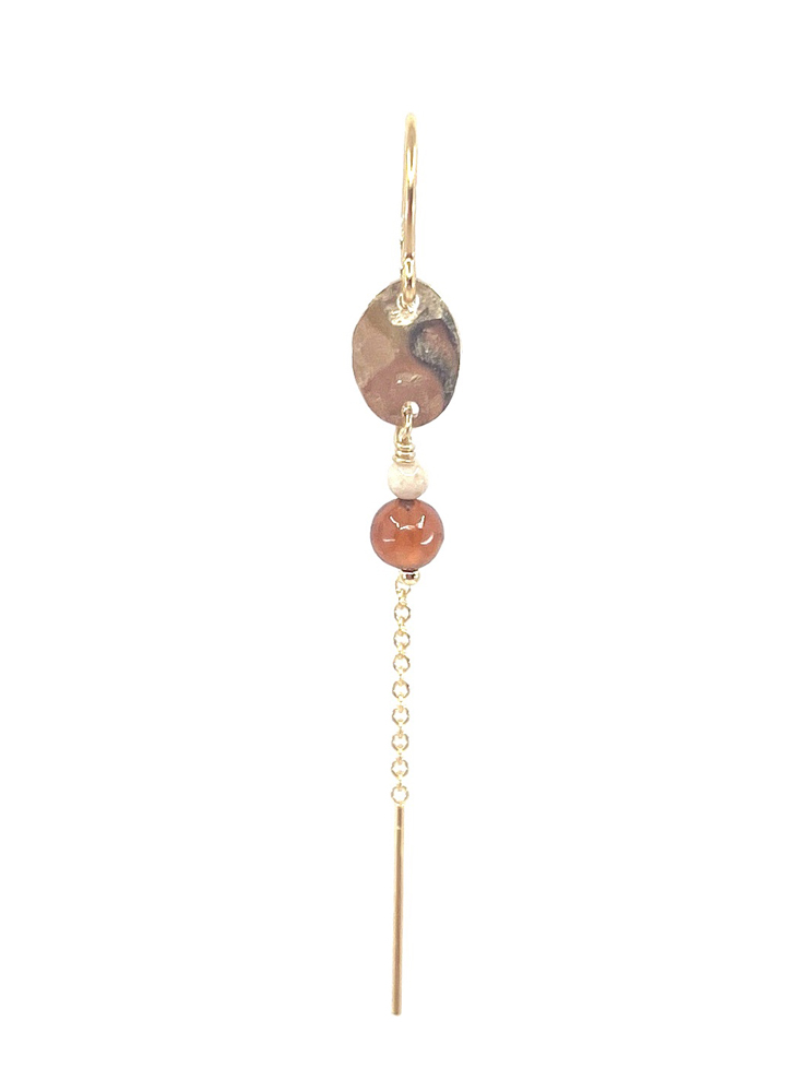 LELEAH EARRING RY HESSONITE GARNET