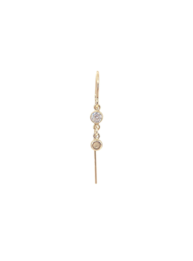 Leleah Sui clear stone earring