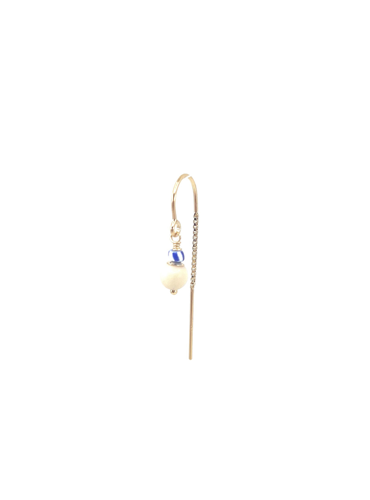 Leleah Sui CREAM RIVERSTONE earring