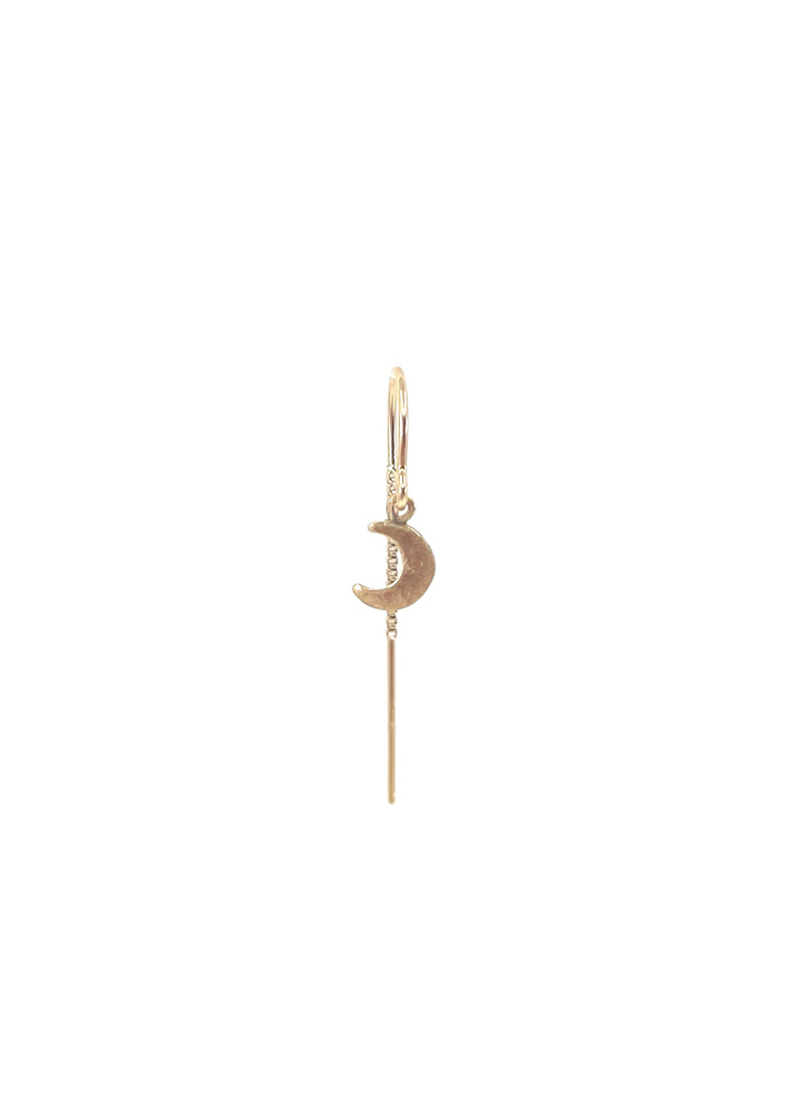 LELEAH SUI moon GOLD EARRING