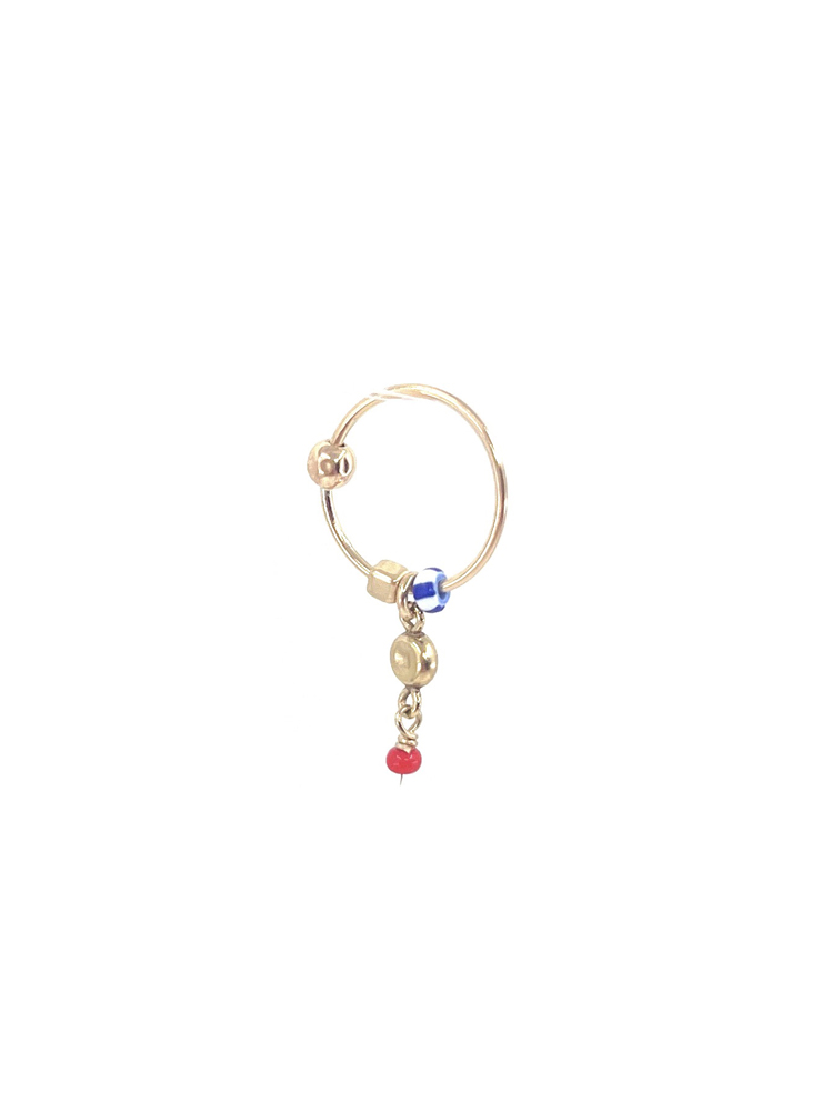 Leleah tonia red hoop earring