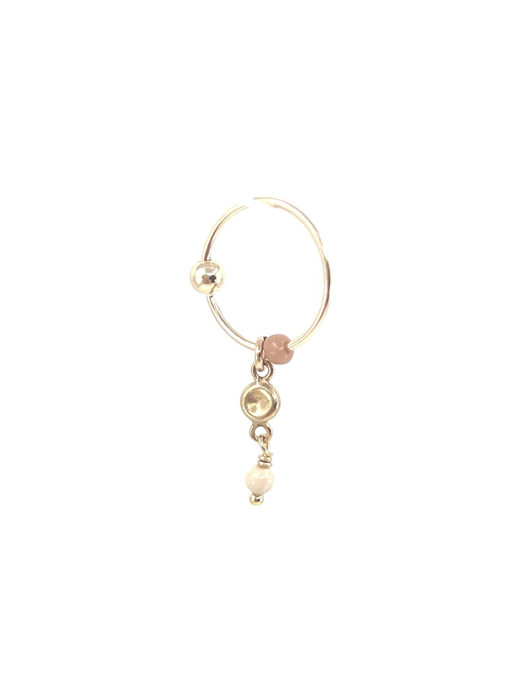 LELEAH TONIA Rose HOOP EARRING