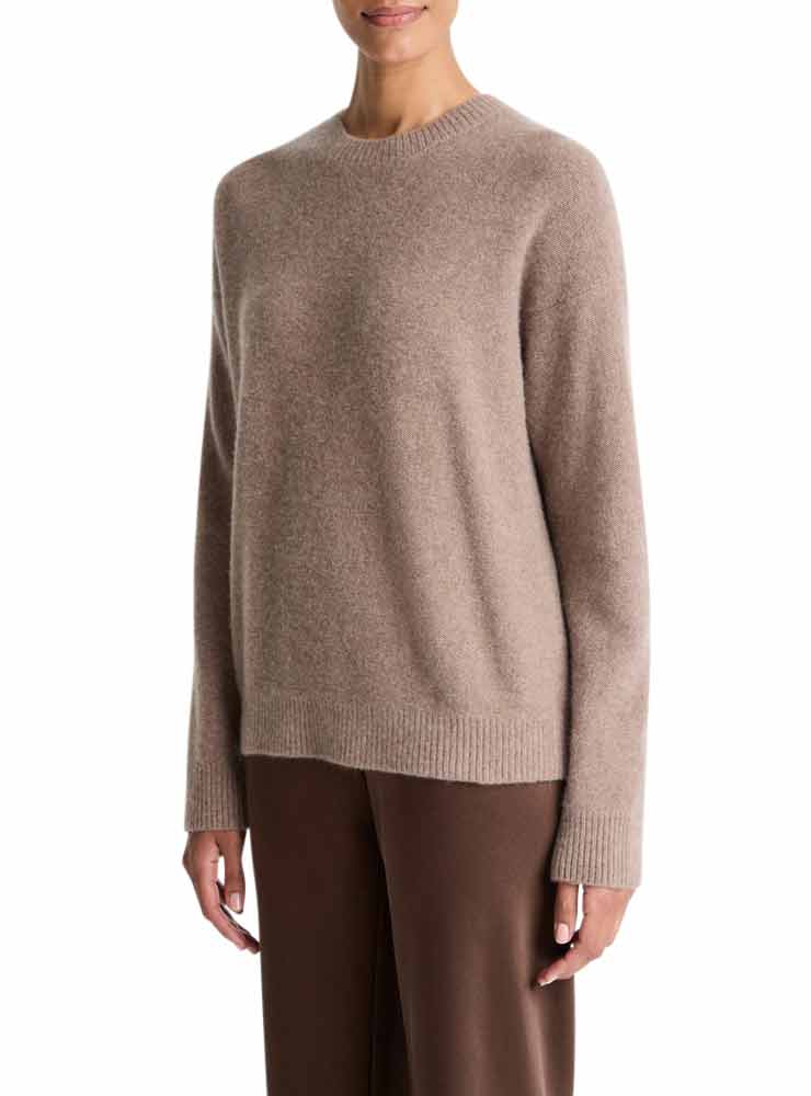 VINCE CASHMERE CREW NECK SWEATER Heather Doe