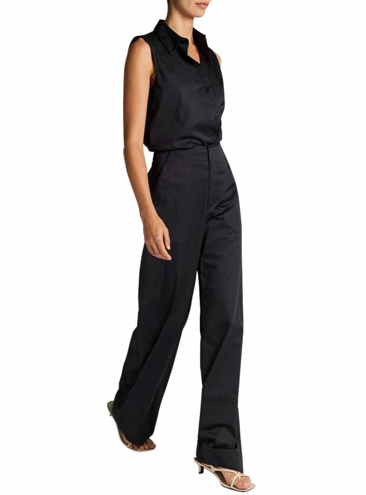 Vince Cotton High-Rise Trouser ink