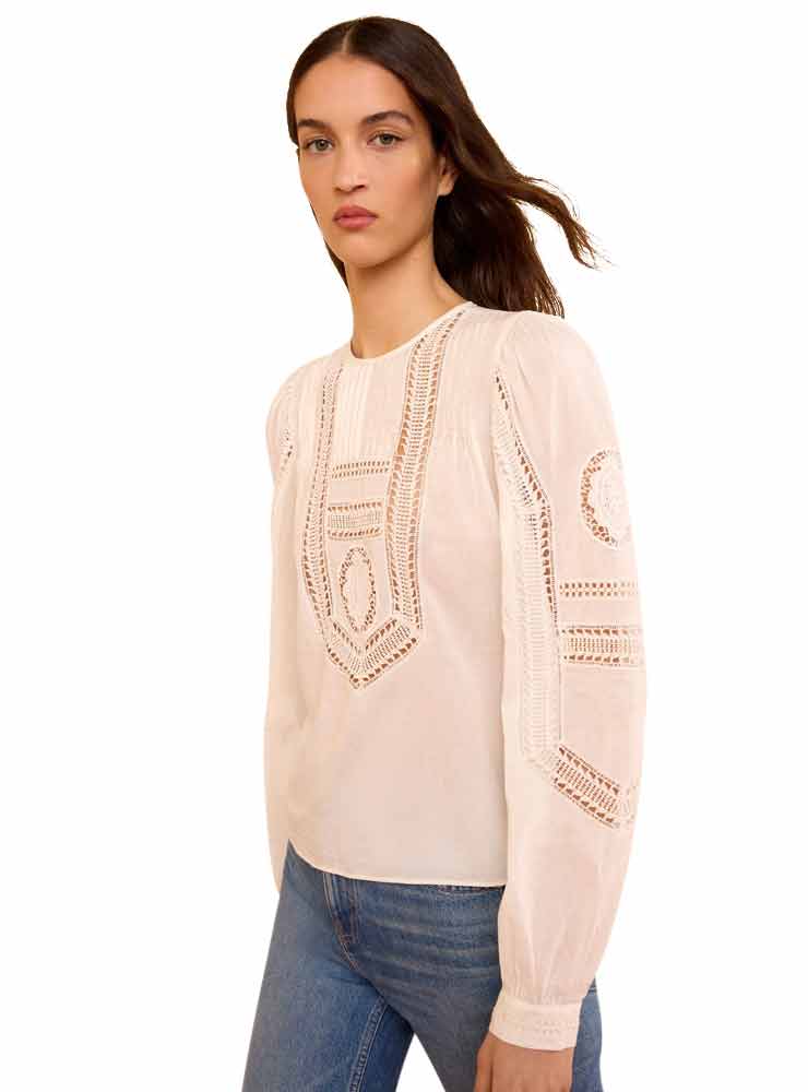 ULLA JOHNSON MARLOWE COTTON TOP pristine