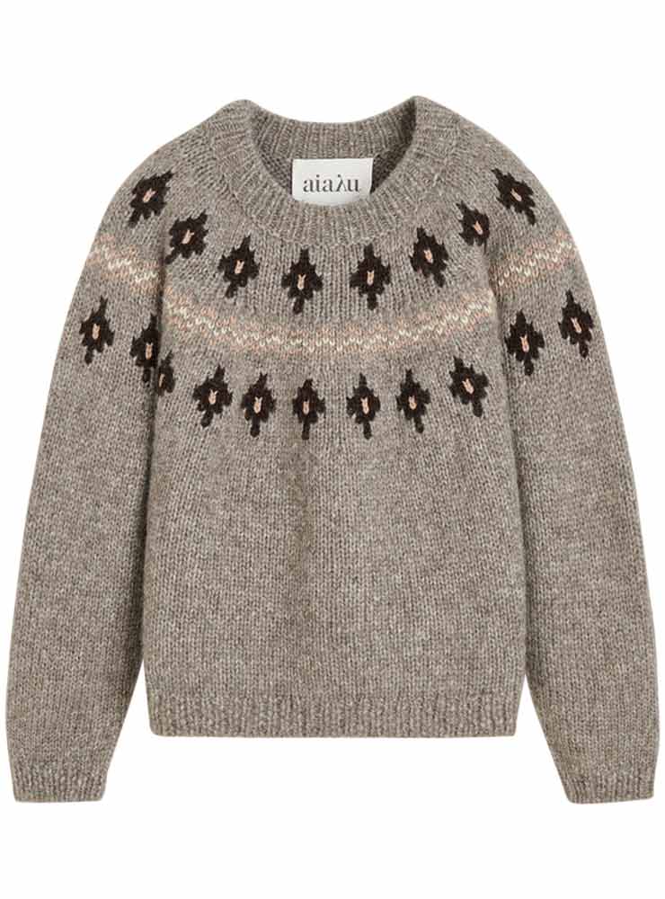 Aiayu Wyn sweater llama wool Mix Pure Grey