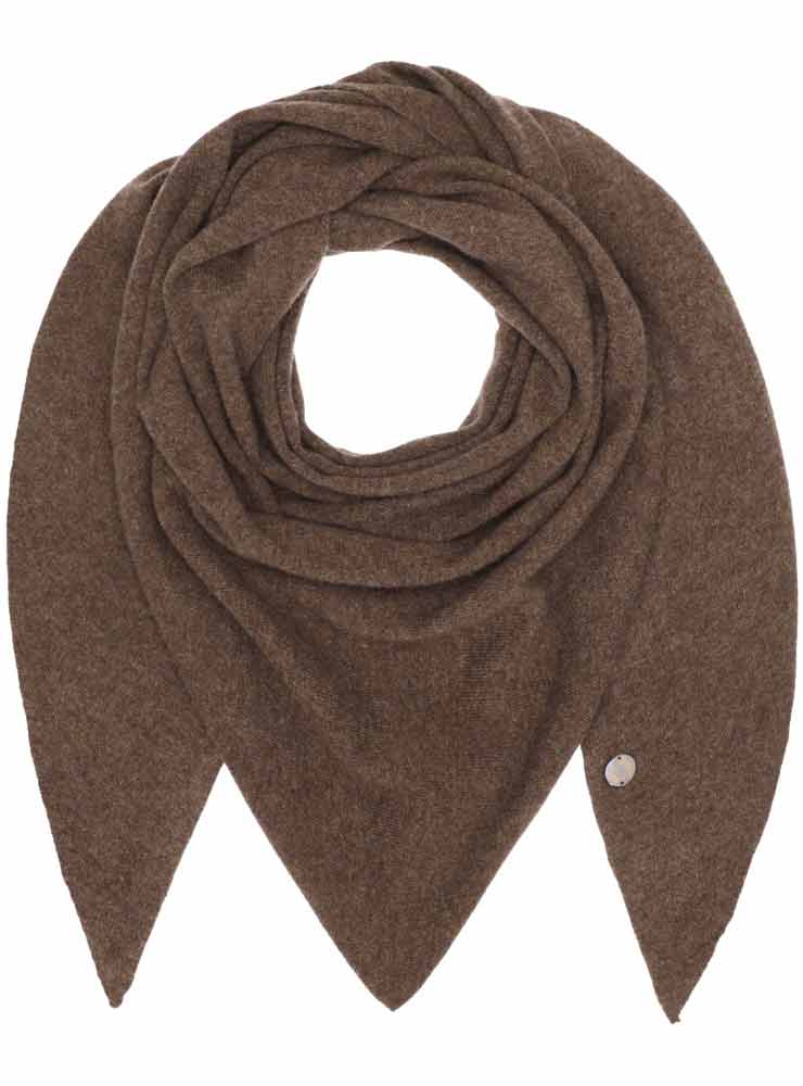 BETA STUDIO ALEXA BIG TRIANGLE SCARF walnut