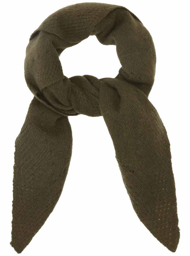 Beta Studio NILO TRIANGLE SCARF TOPIARY GREEN