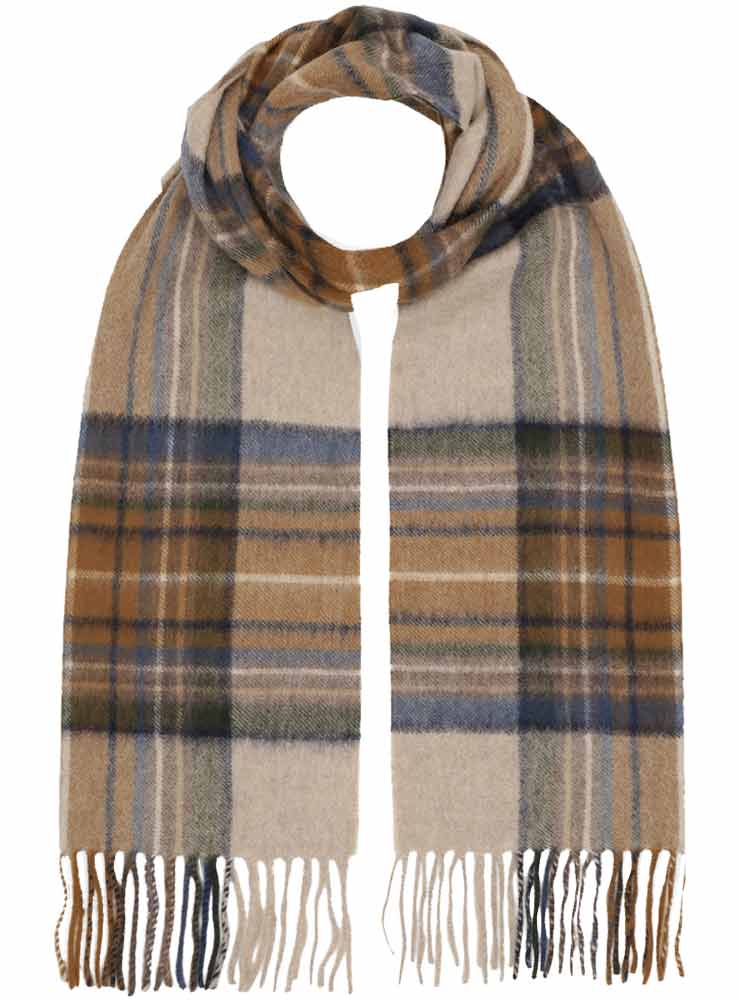 beta studio NANIKA CHECKED SCARF BROWN CHECKS