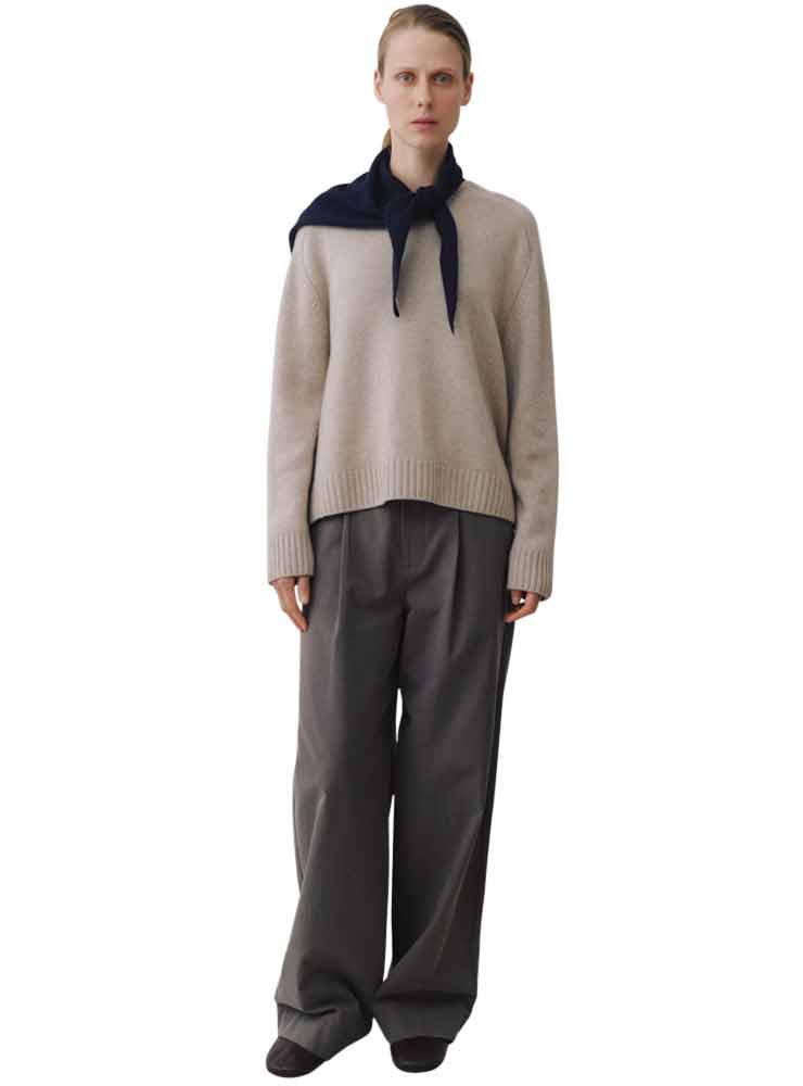 Beta Studio NIKITA O-NECK SAND MELANGE